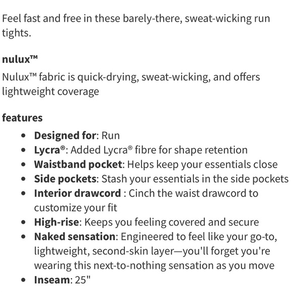 Lululemon Sz 4 Fast & Free 7/8 Tight II *Nulux 25" in Violet Red (dark hot pink) - Picture 16 of 16